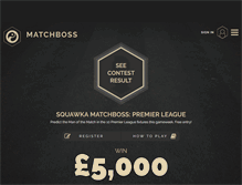 Tablet Screenshot of matchboss.com